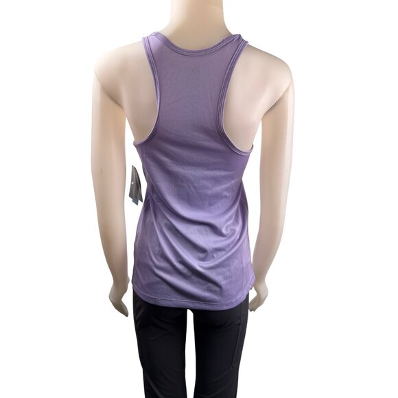 Nike Dri-Fit Womens Purple Racerback Tank Top Regular Fit Size S Athletic Wear - Picture 2 of 4